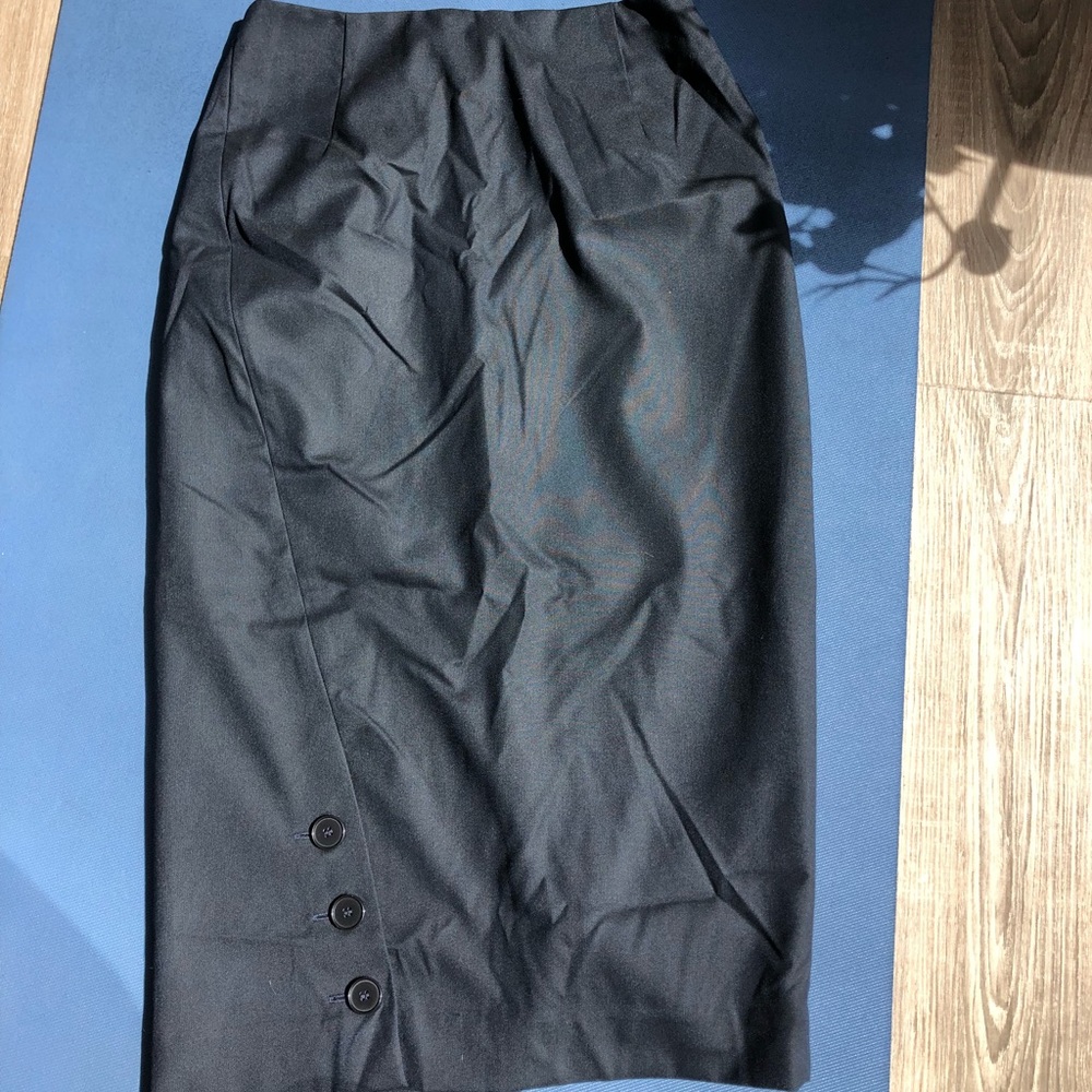 Blue pencil skirt